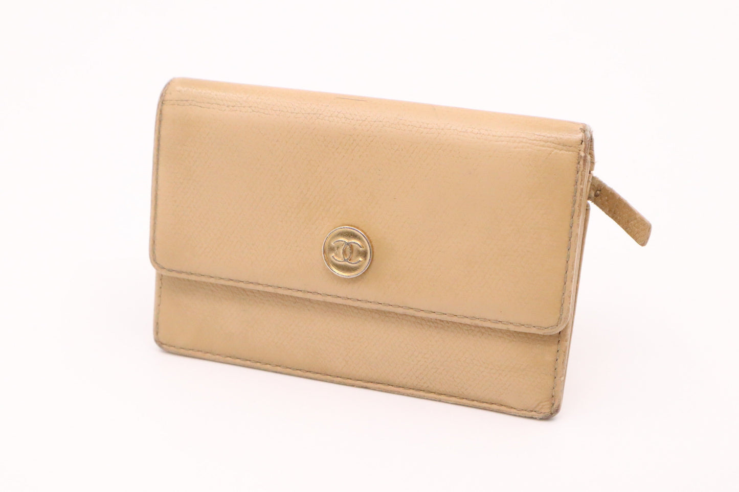Chanel Coin Beige Leather Handbag