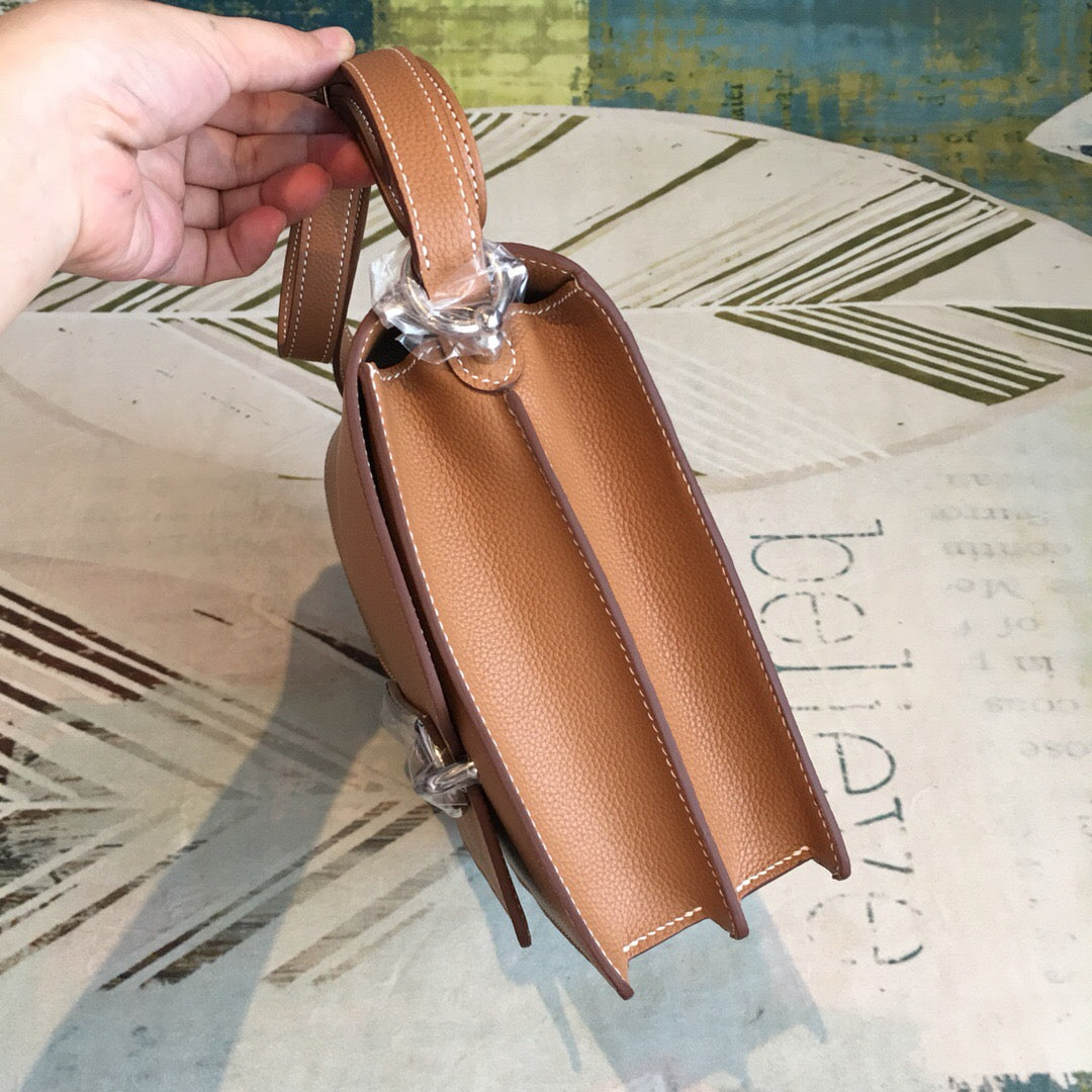 Top Quality Evercolor Sac Roulis Palladium Hardware Brown Mini Travel Bag