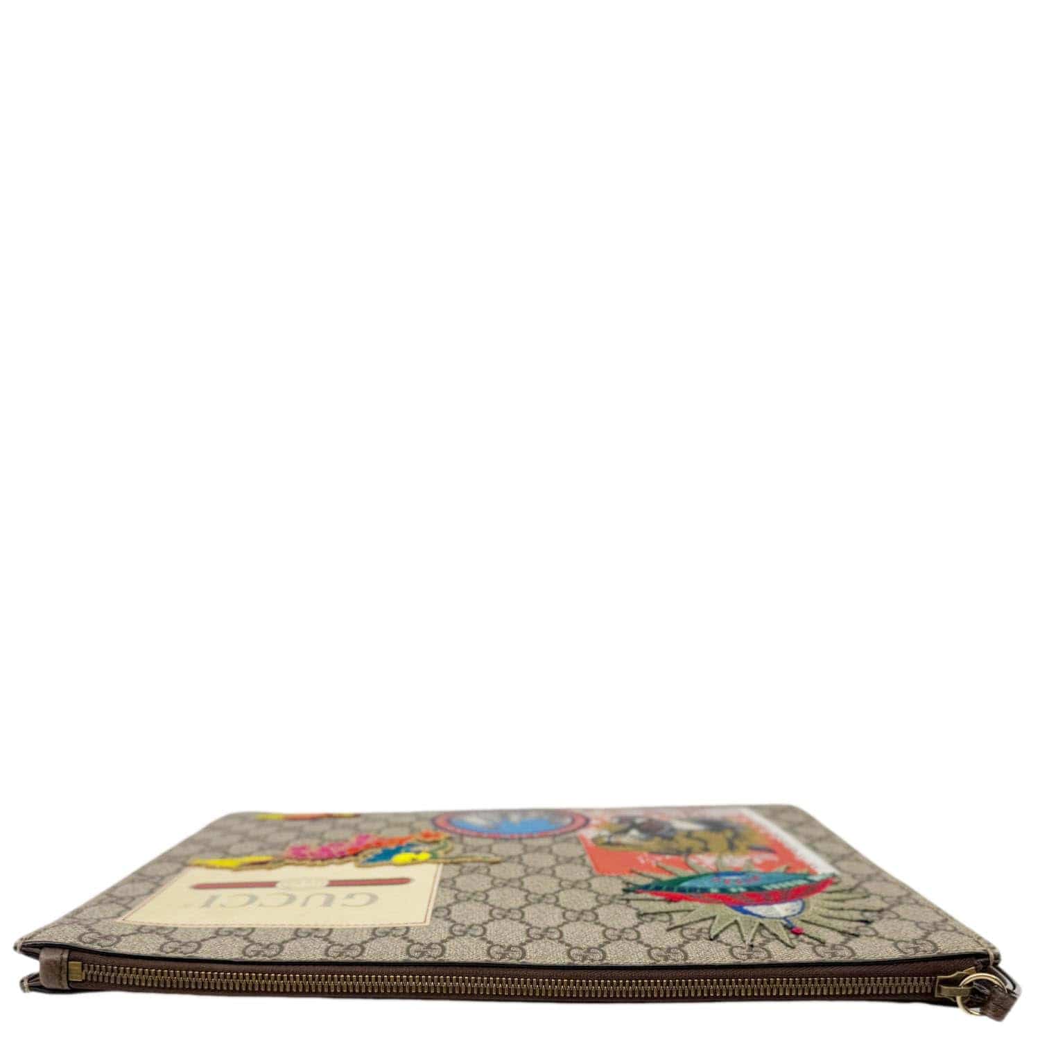 GUCCI Original Courrier Web GG Canvas Messenger Bag Beige 474083