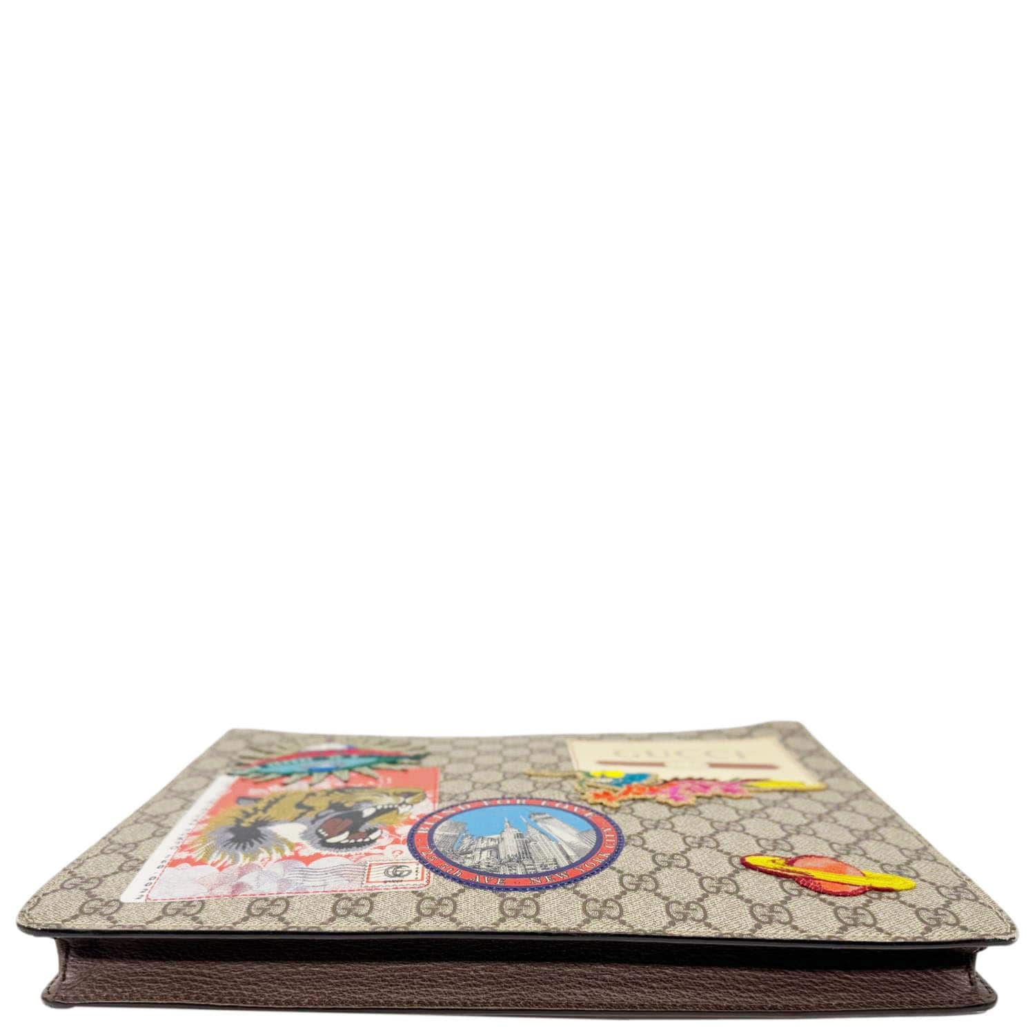 GUCCI Original Courrier Web GG Canvas Messenger Bag Beige 474083