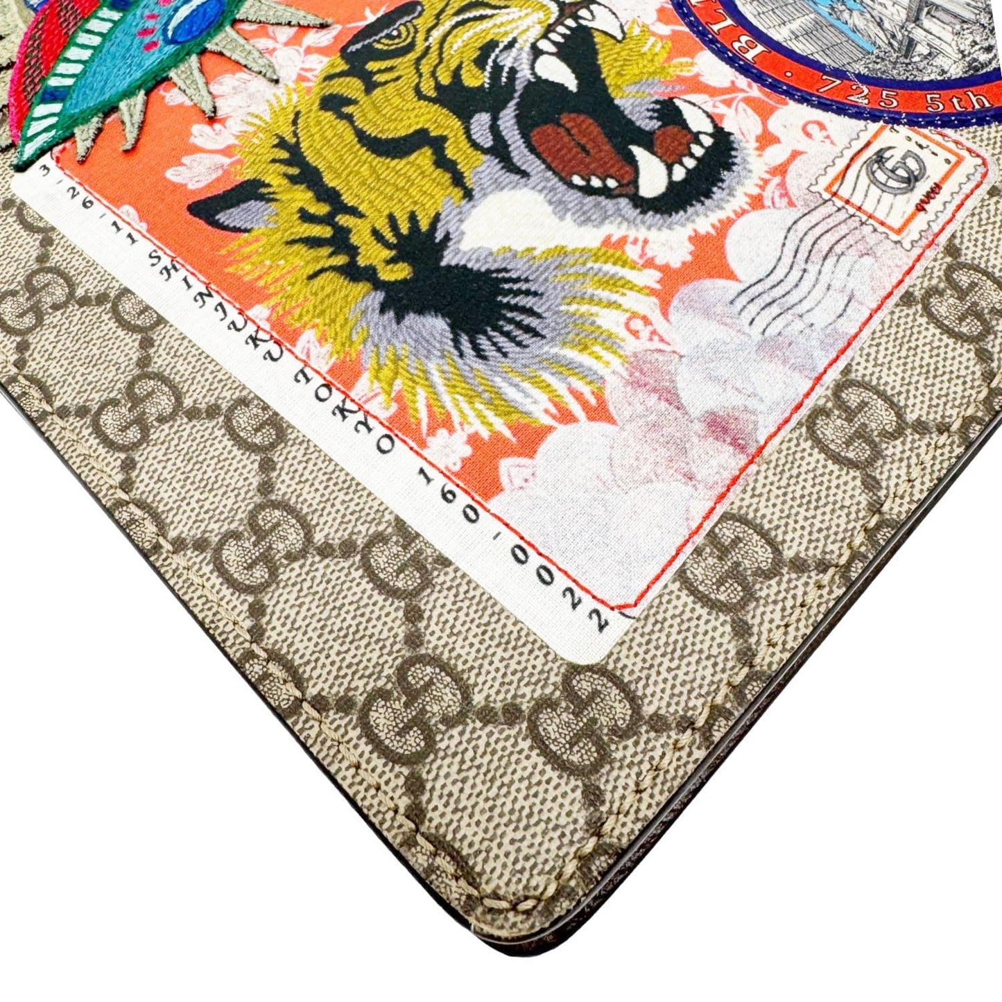 GUCCI Original Courrier Web GG Canvas Messenger Bag Beige 474083