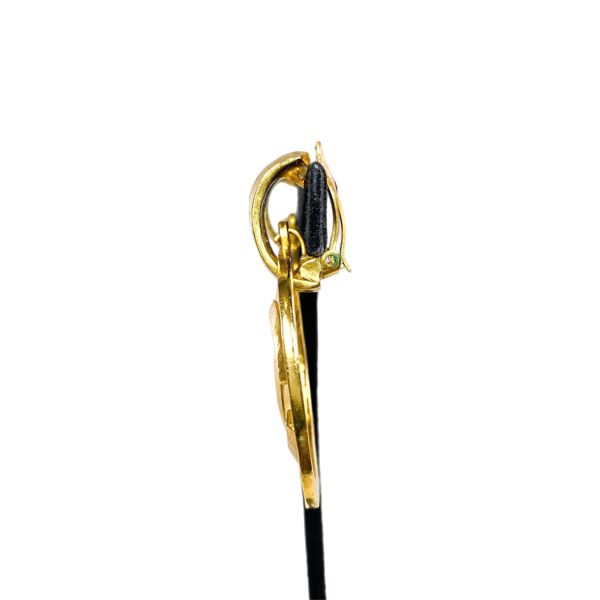 Chanel Gold CC Circle   Clip On Earrings