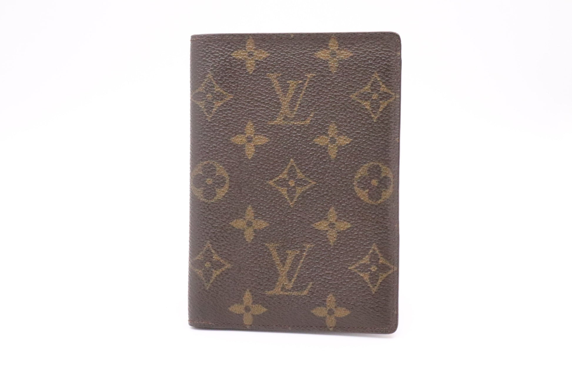 Louis Vuitton Passport Cover Monogram Canvas Wallet Case