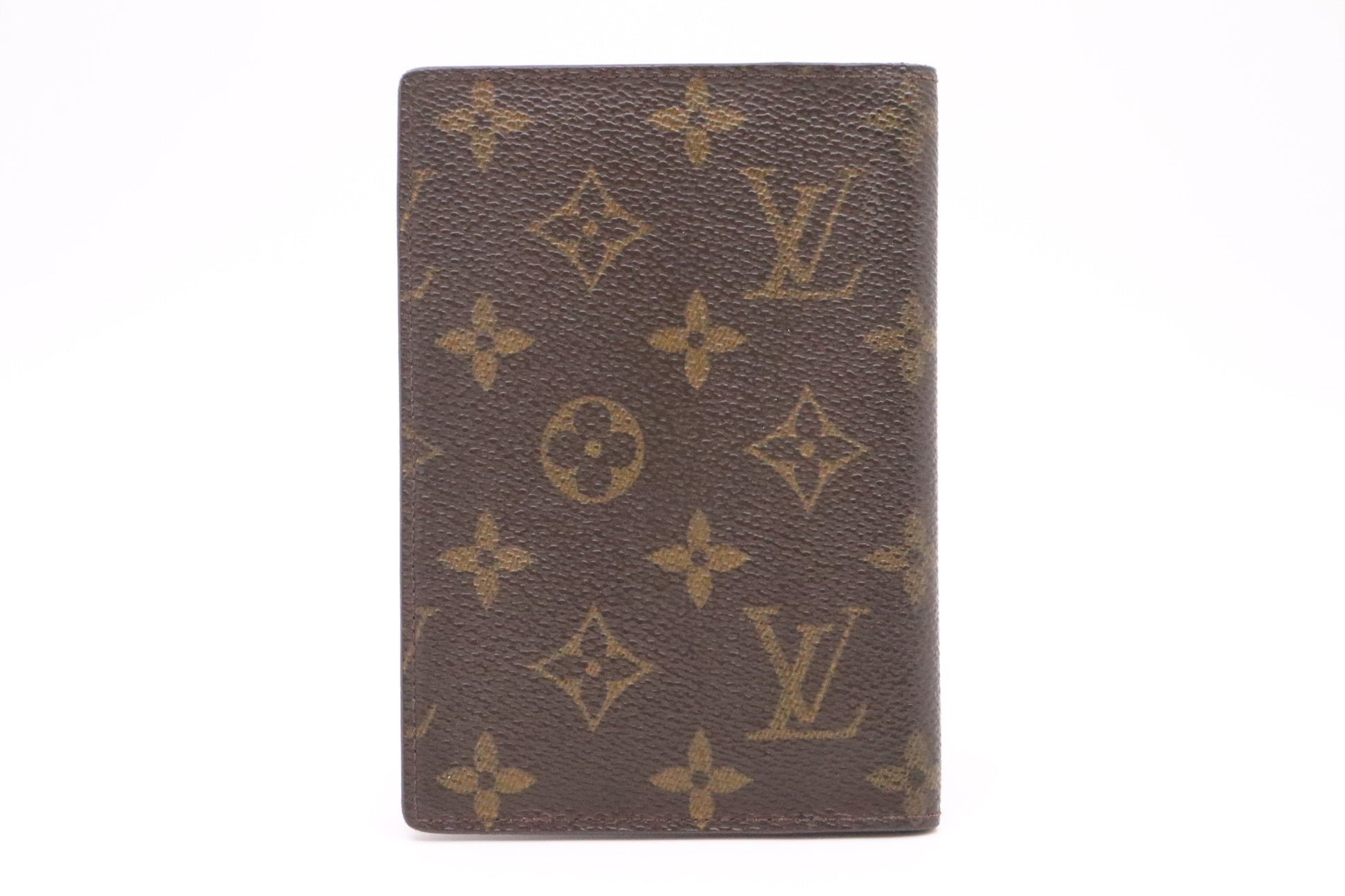 Louis Vuitton Passport Cover Monogram Canvas Wallet Case