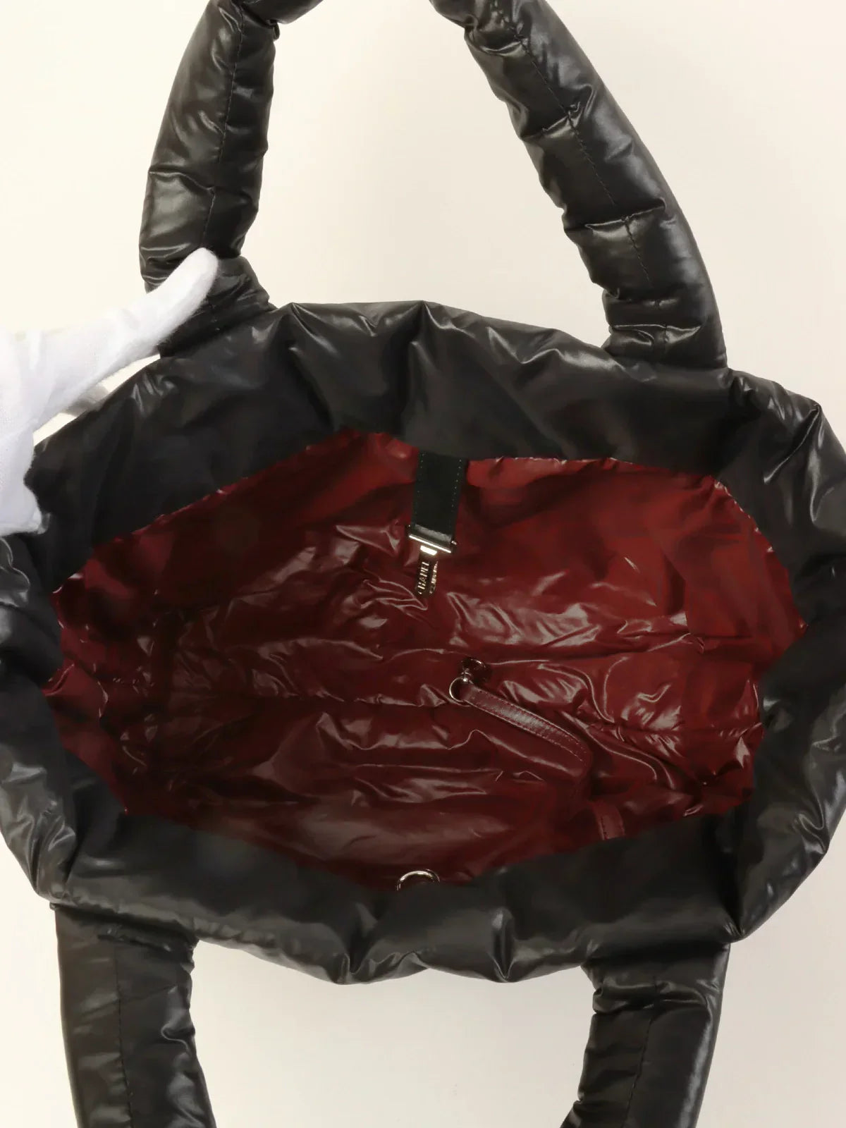 Chanel Around  Made Nylon Coco Cocoon Tote Bag Black