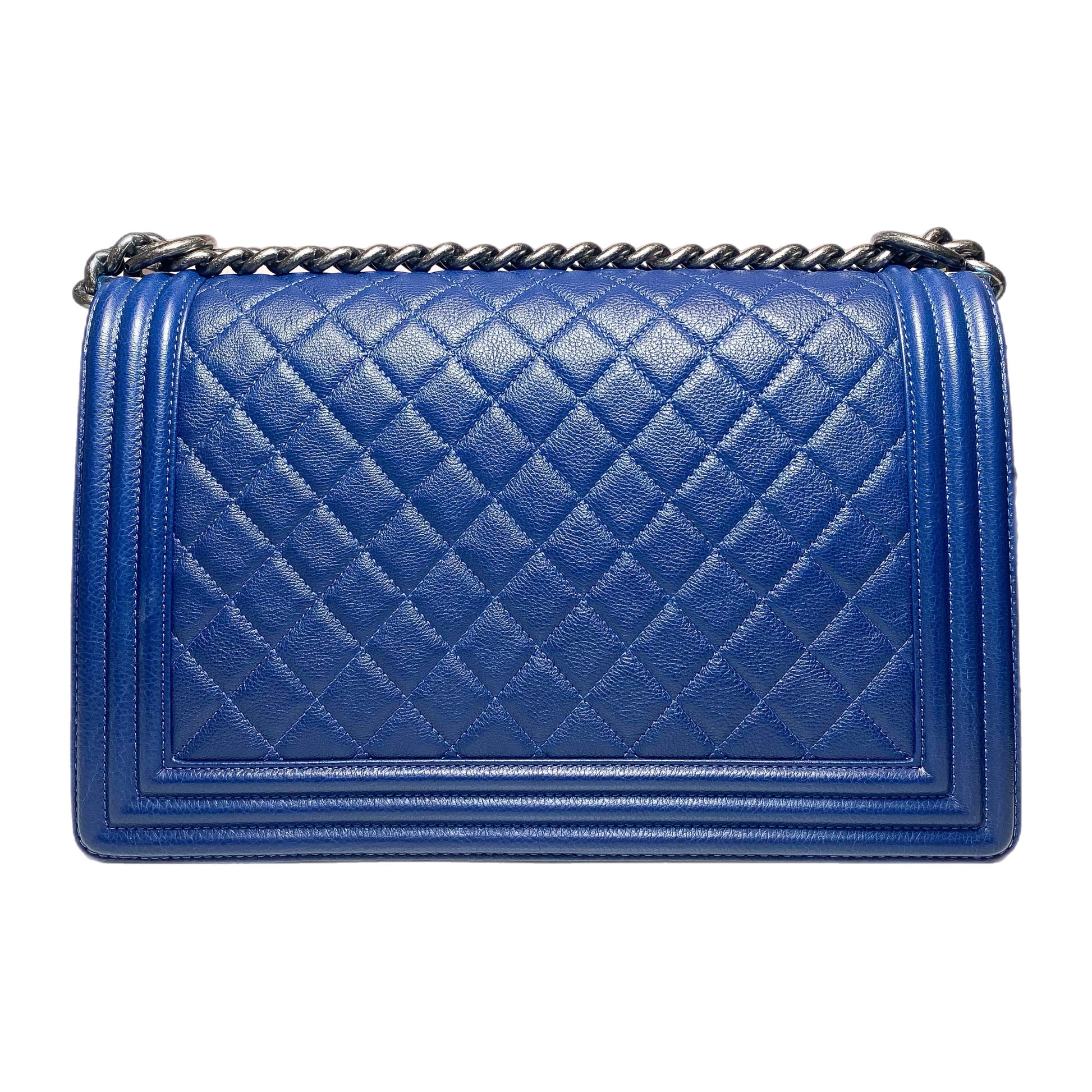 Chanel Navy Boy Bag