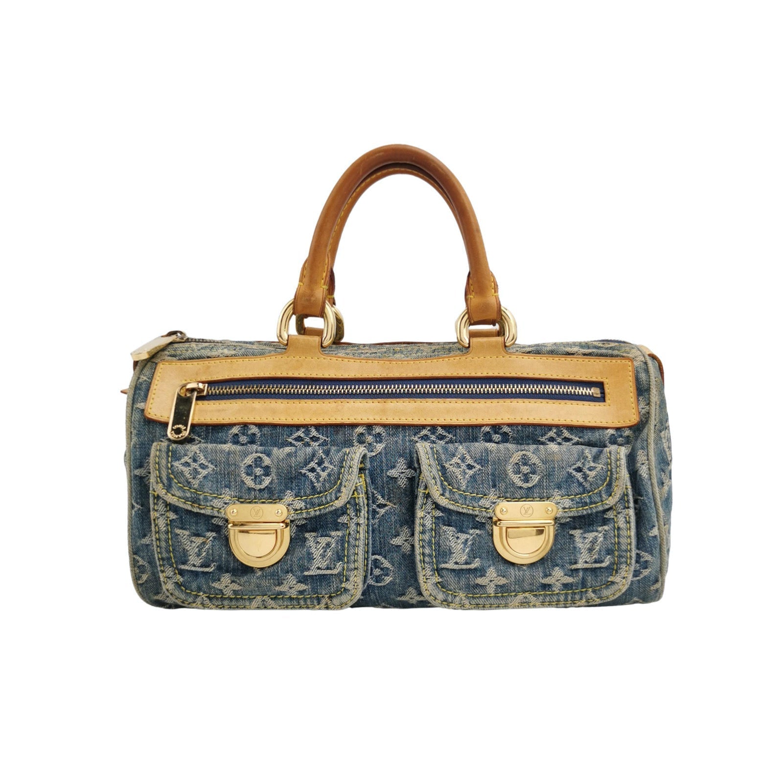 Louis Vuitton Denim Neo Speedy Boston Travel Bag