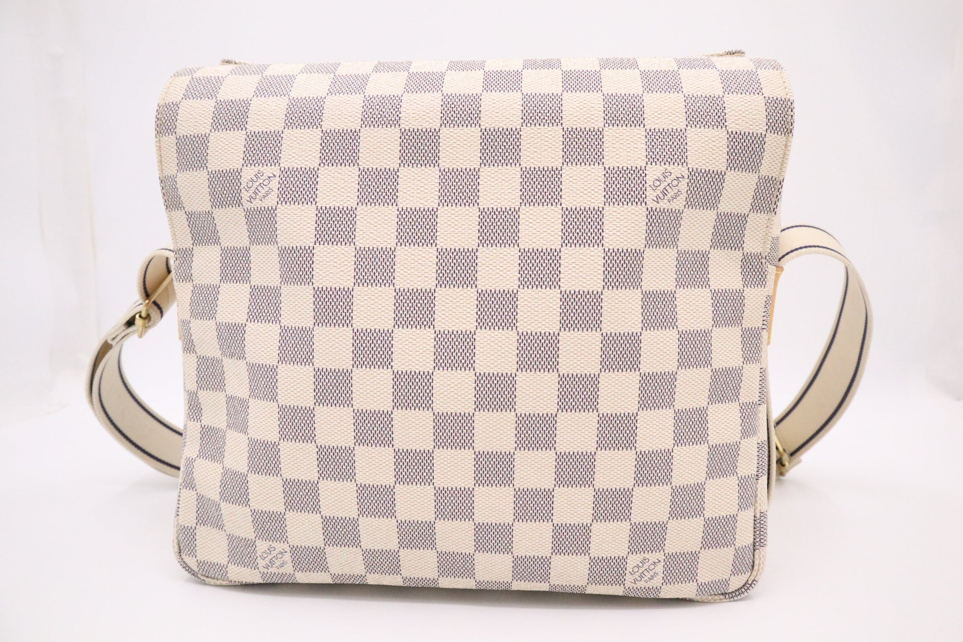 Louis Vuitton Naviglio Azur Damier Canvas Handbag Canvas 3