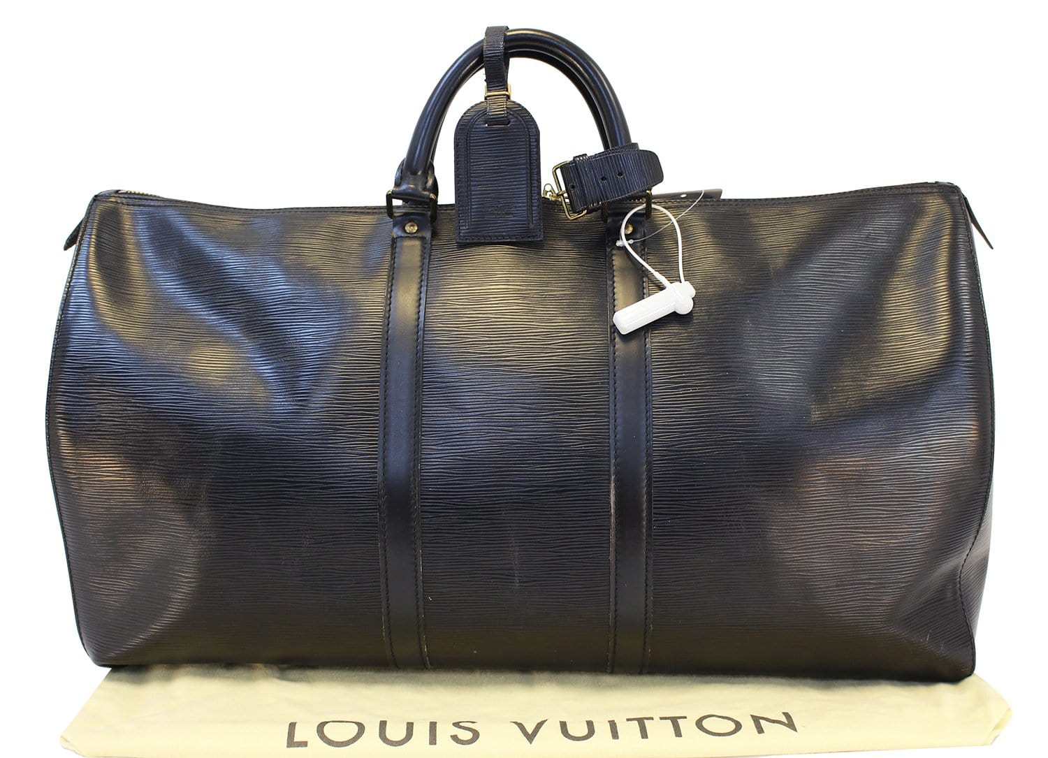 Louis Epi Keepall Boston Bag Leather Travel Bag