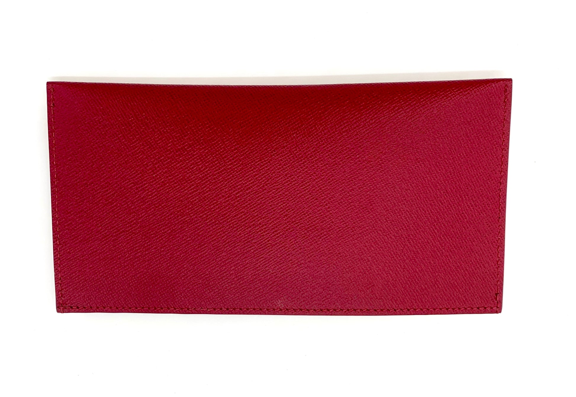 Louis Vuitton CARD HOLDER Red Leather Wallet Case