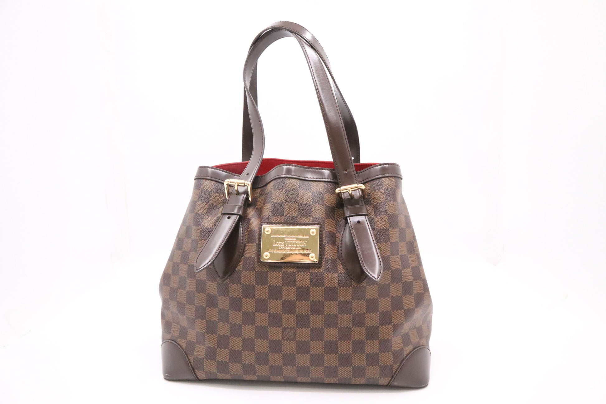 Louis Vuitton Hampstead MM Ebene Damier Canvas Handbag