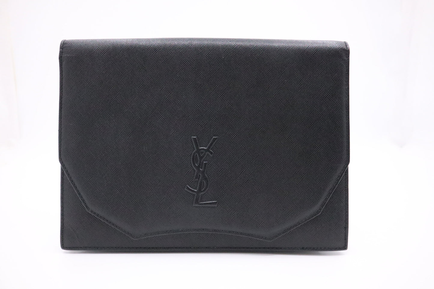 YSL Saint Laurent Clutch In Leather Black Clutch Bag