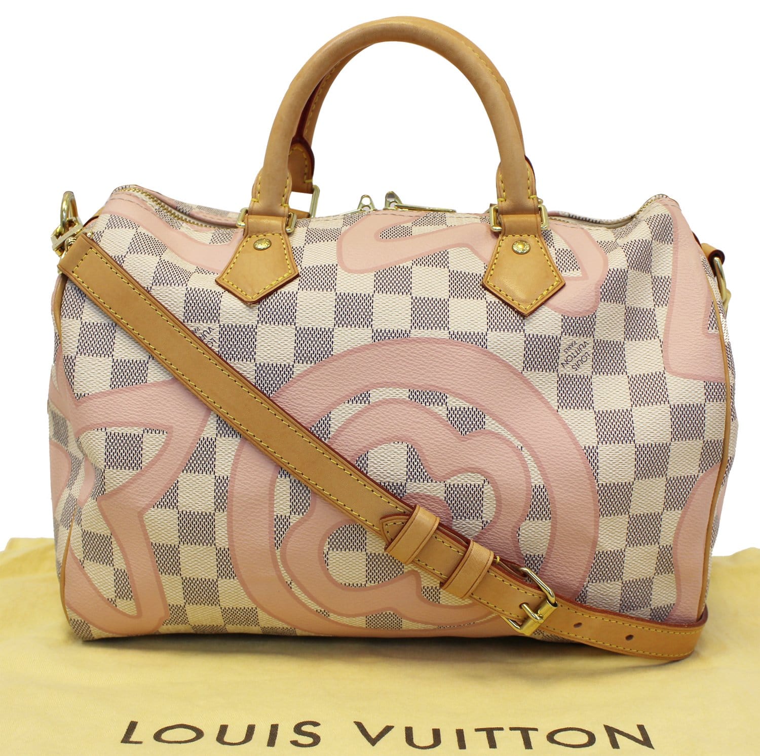 Louis Damier Azur Tahitienne Speedy Bandouliere Limited Shoulder Bag