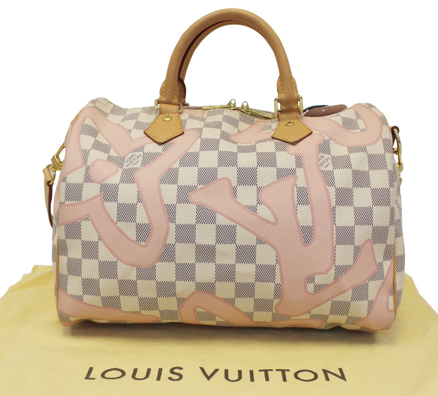 Louis Damier Azur Tahitienne Speedy Bandouliere Limited Shoulder Bag