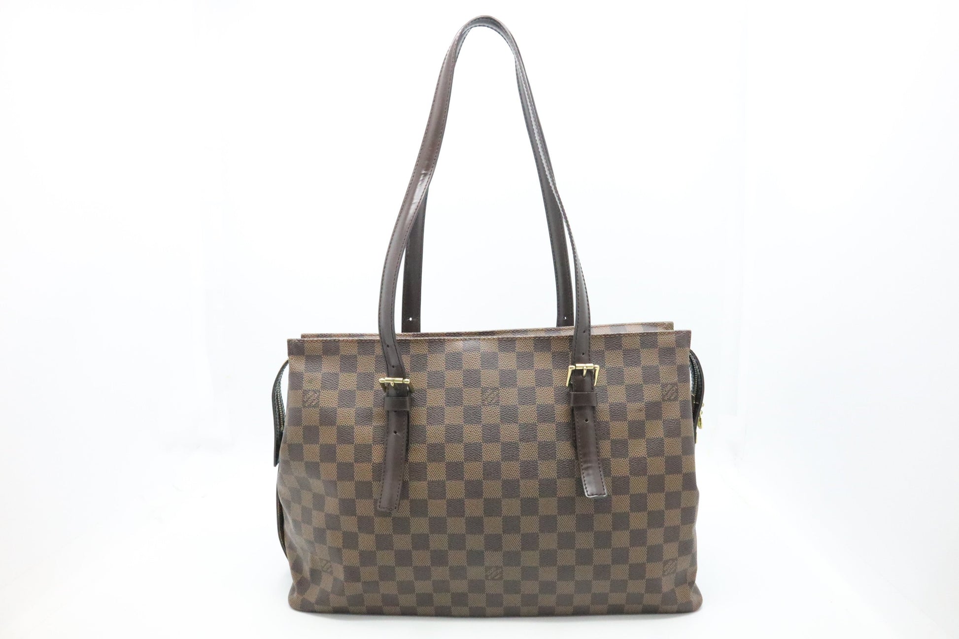 Louis Vuitton Chelsea Ebene Damier Canvas Tote Bag