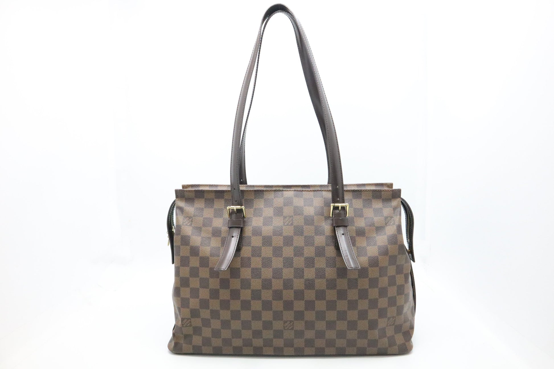 Louis Vuitton Chelsea Ebene Damier Canvas Tote Bag