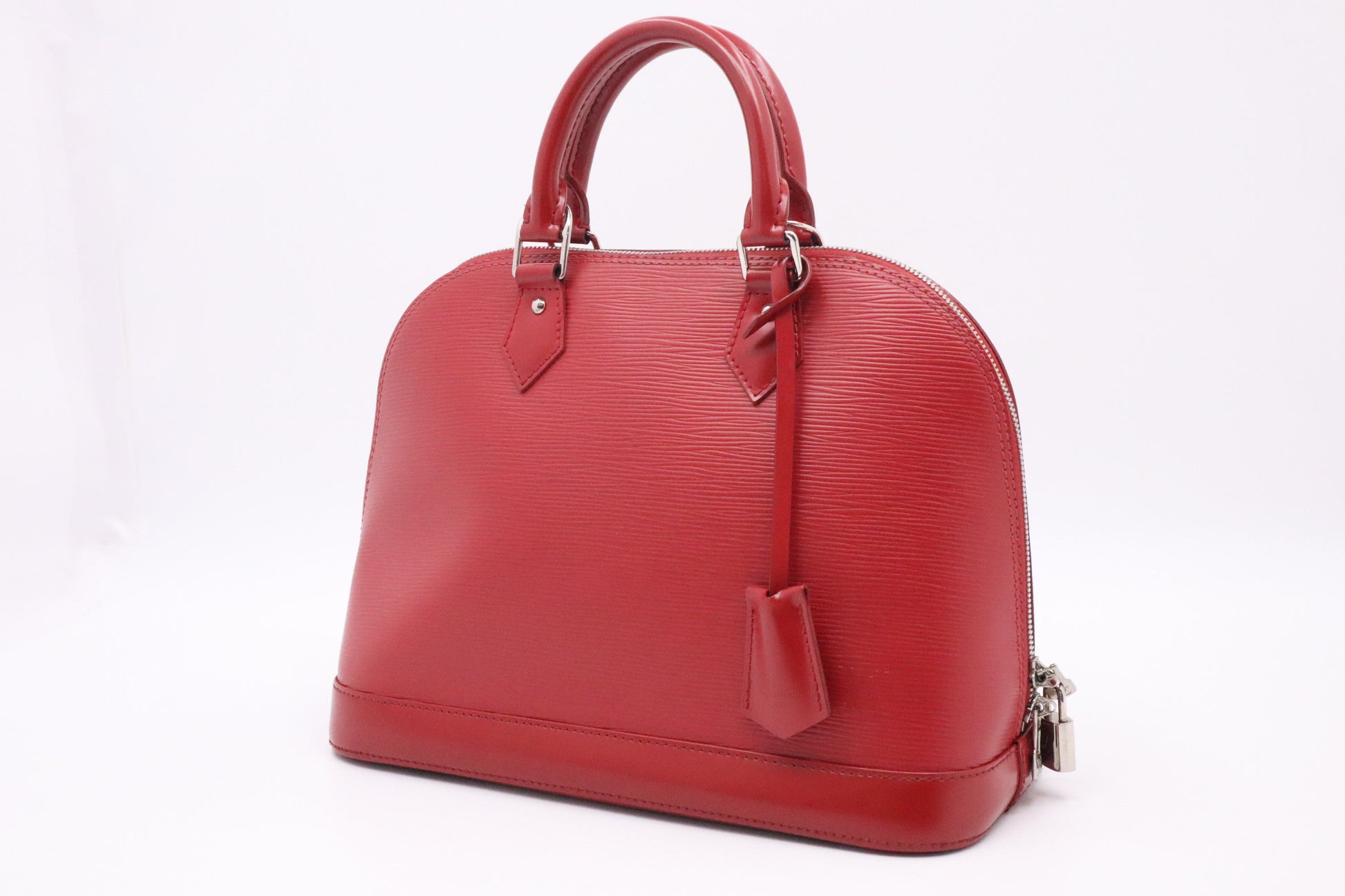 Louis Vuitton Alma PM Epi Leather Red Handbag Epi Leather