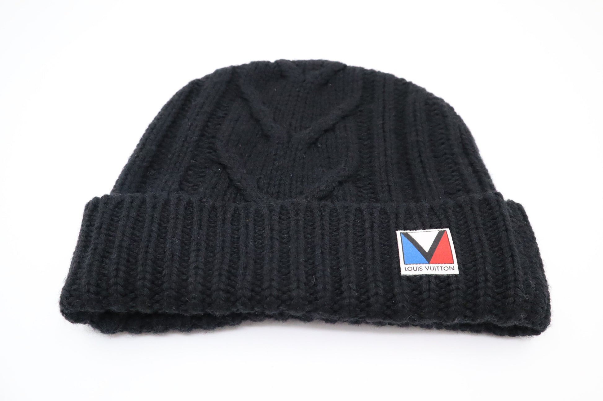 Louis Vuitton Knitted Beanie Black Hat