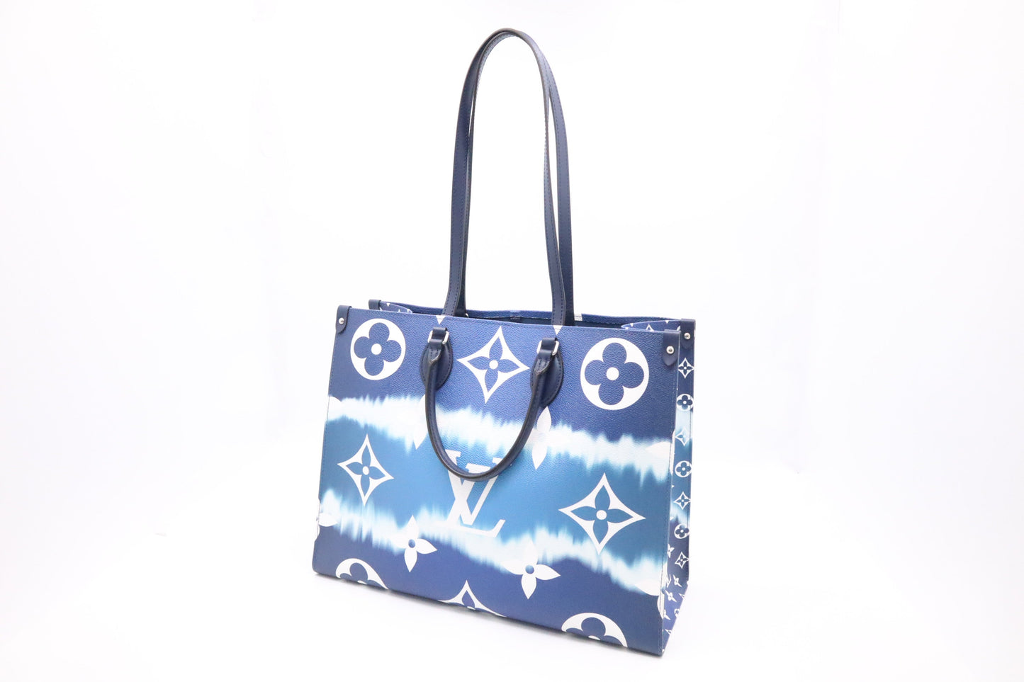 Louis Vuitton OnTheGo GM Escale Canvas Blue Handbag