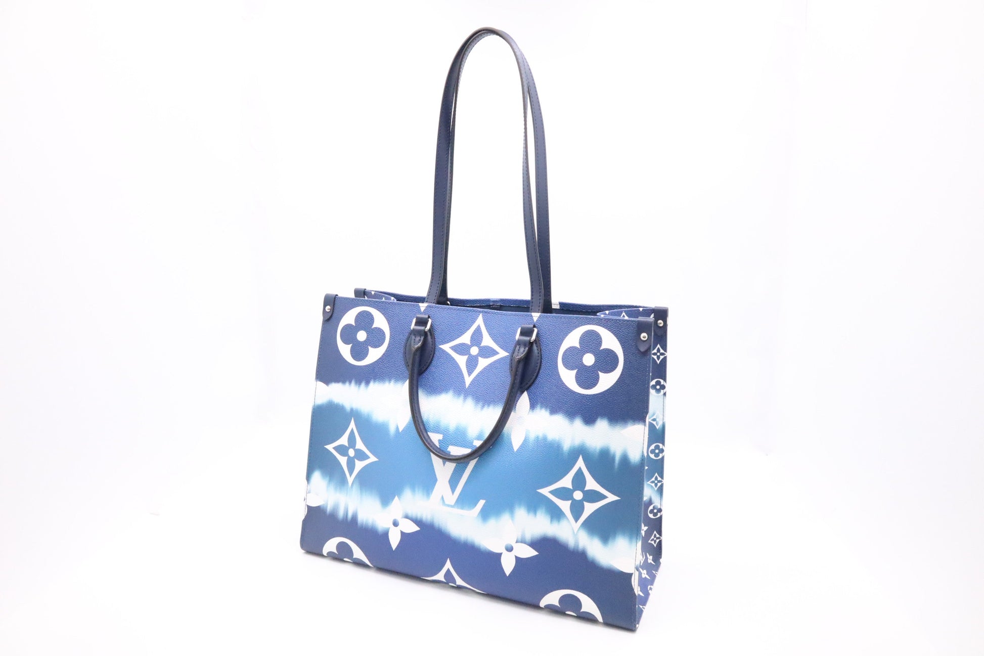 Louis Vuitton OnTheGo GM Escale Canvas Blue Handbag