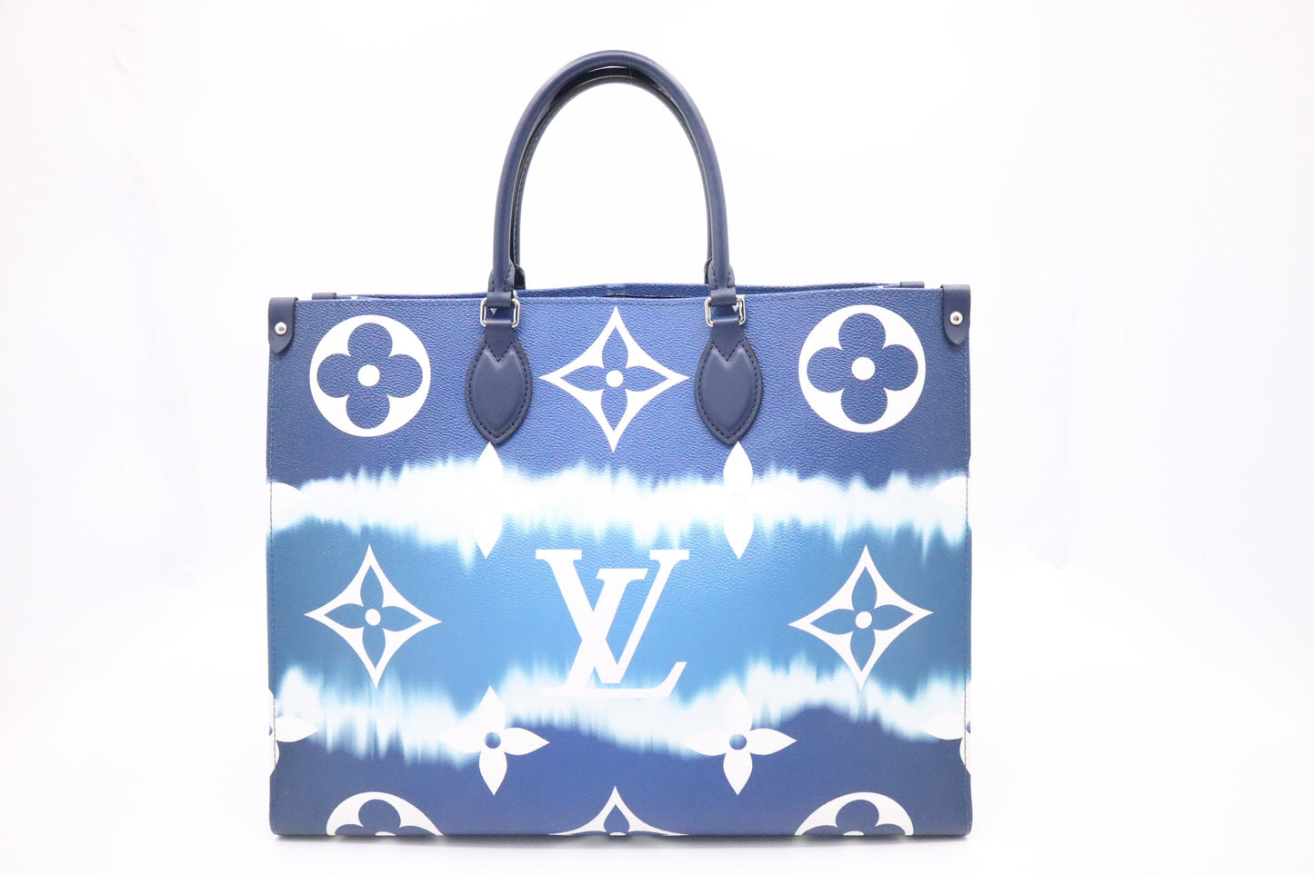 Louis Vuitton OnTheGo GM Escale Canvas Blue Handbag