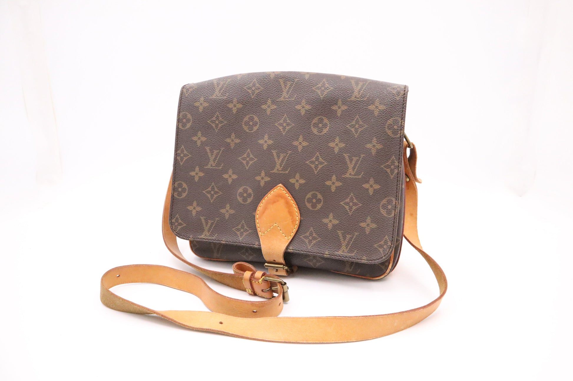 Louis Vuitton Cartouchiere GM Monogram Canvas Handbag Canvas 1