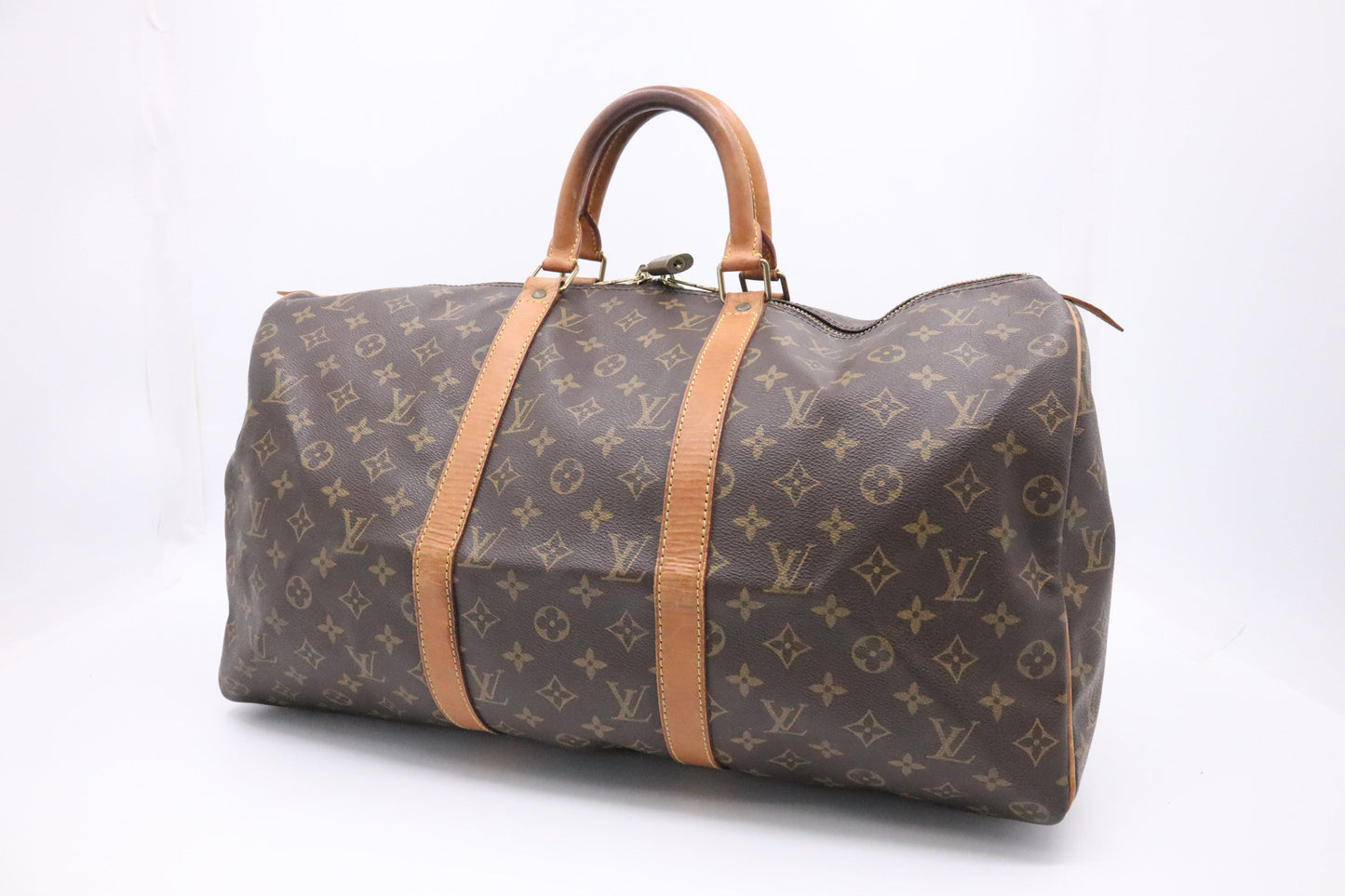 Louis Vuitton Keepall 50 Monogram Canvas Travel Bag Canvas 5