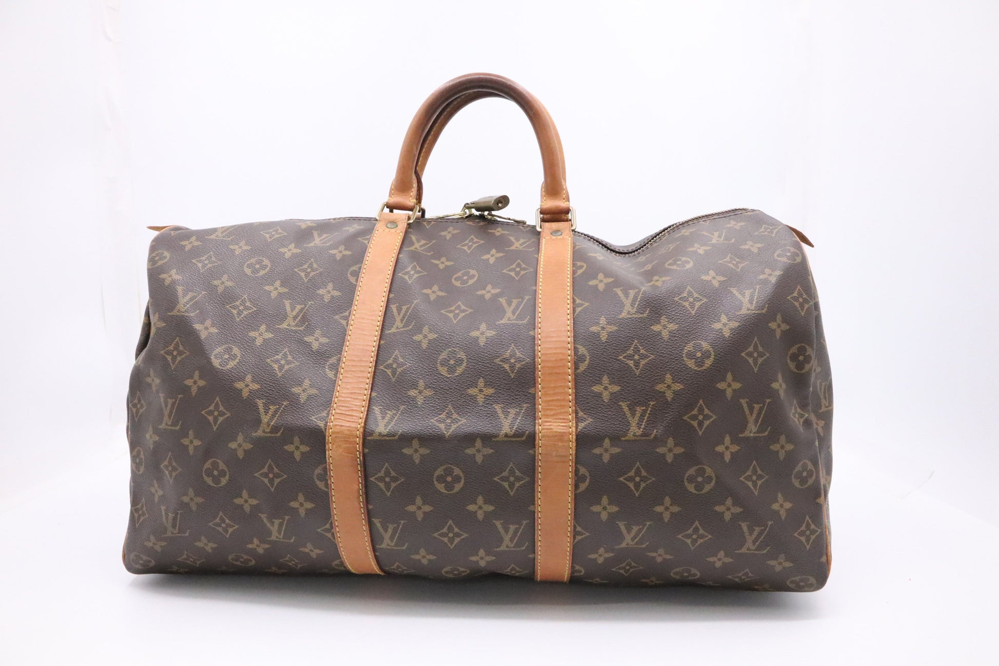 Louis Vuitton Keepall 50 Monogram Canvas Travel Bag Canvas 5