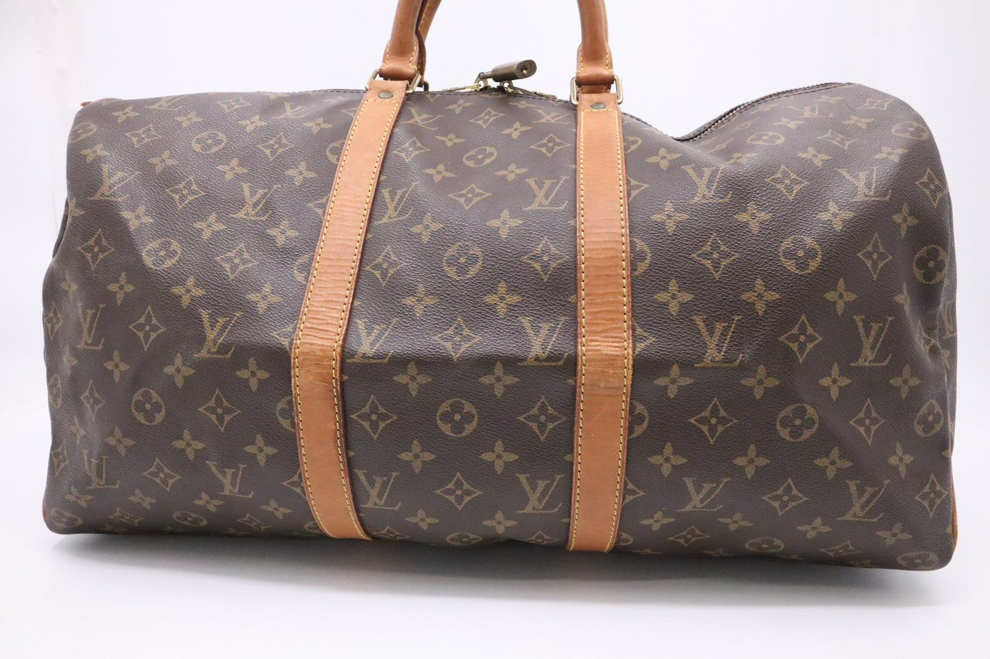 Louis Vuitton Keepall 50 Monogram Canvas Travel Bag Canvas 5