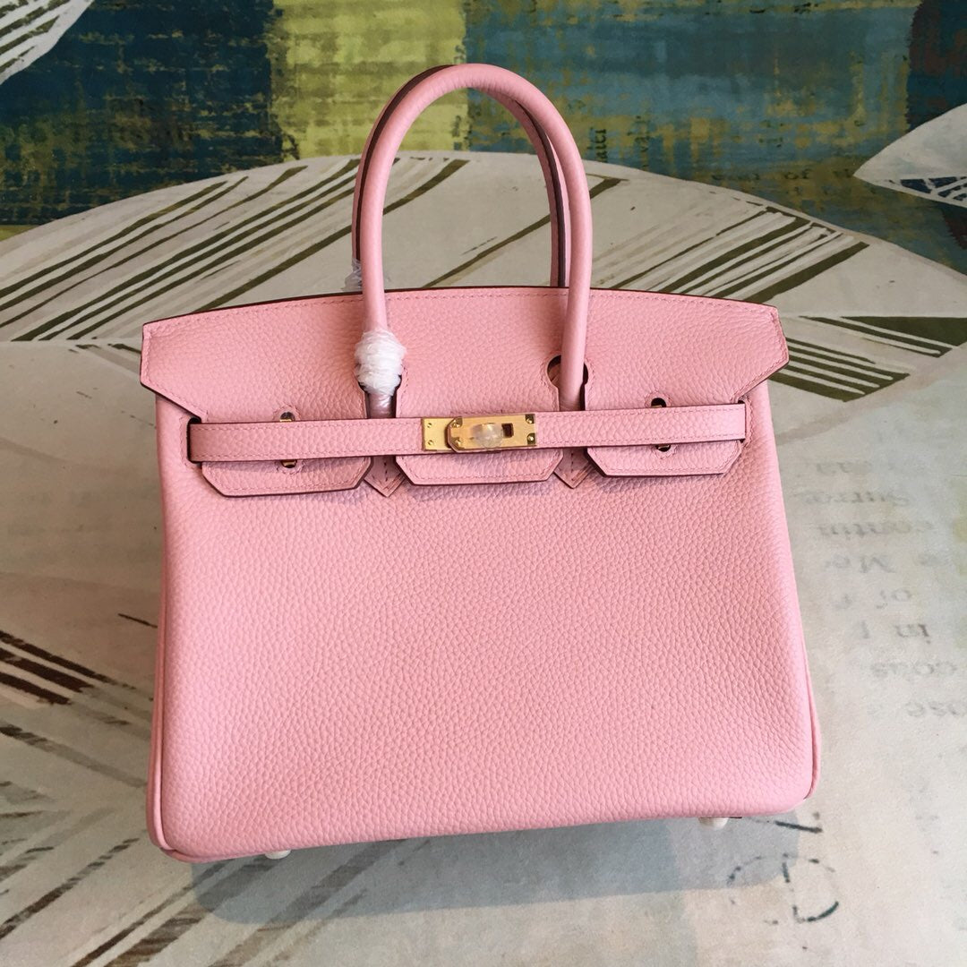 Top Quality Birkin Light For Women Toned Pink Gold Travel Bag