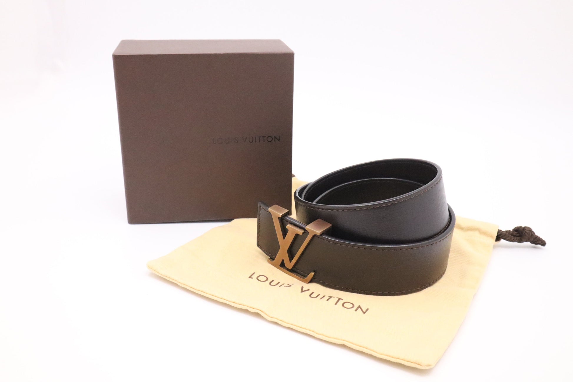 Louis Vuitton Belt Leather Brown