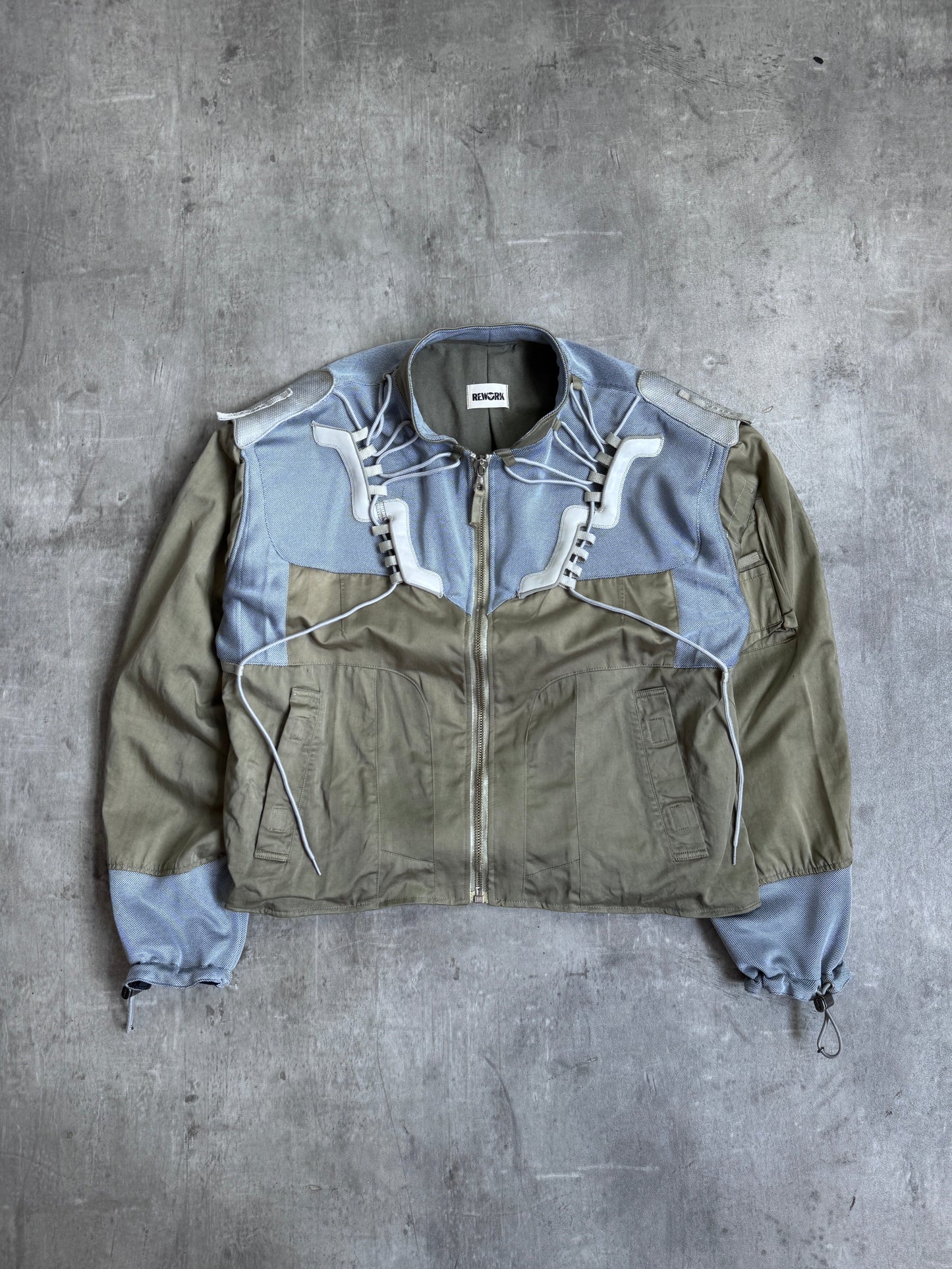 Prada Handbag VT Rework: Trainer Khaki Tech Jacket Large
