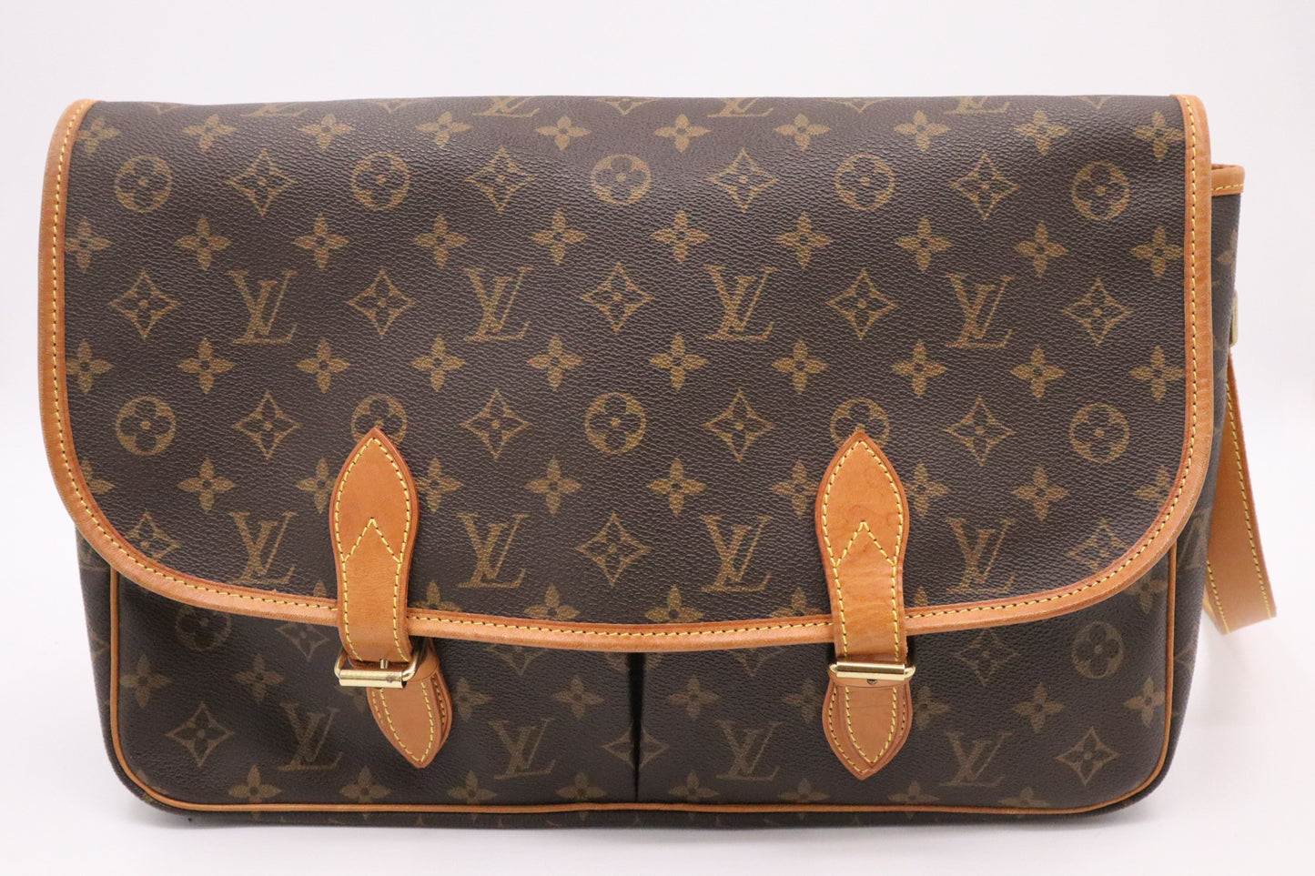 Louis Vuitton Gibeciere GM Monogram Canvas Handbag
