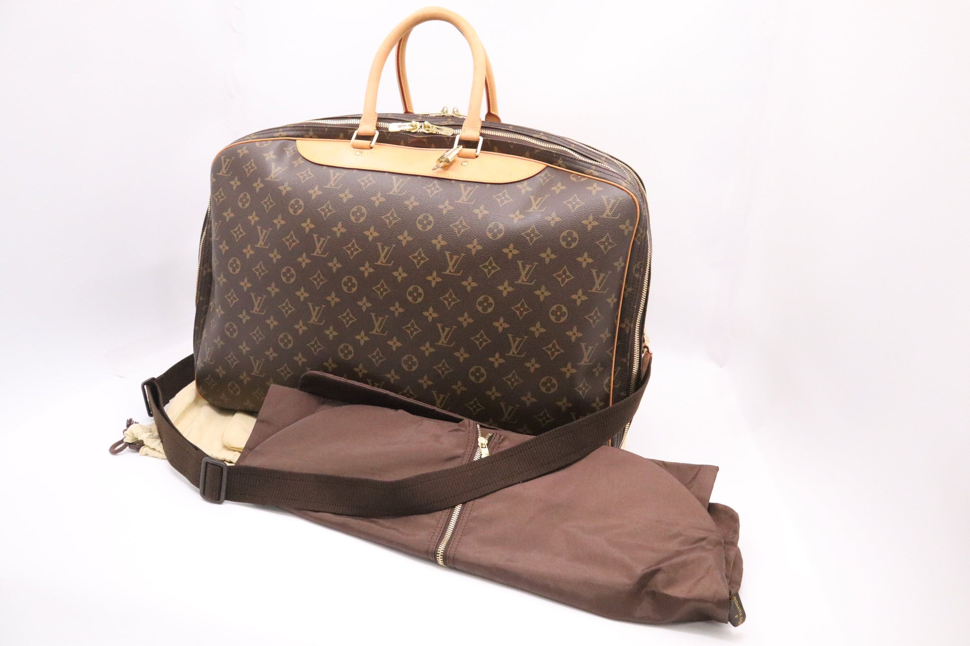 Louis Vuitton Alize 3 Pouches Monogram Canvas Handbag Monogram Canvas
