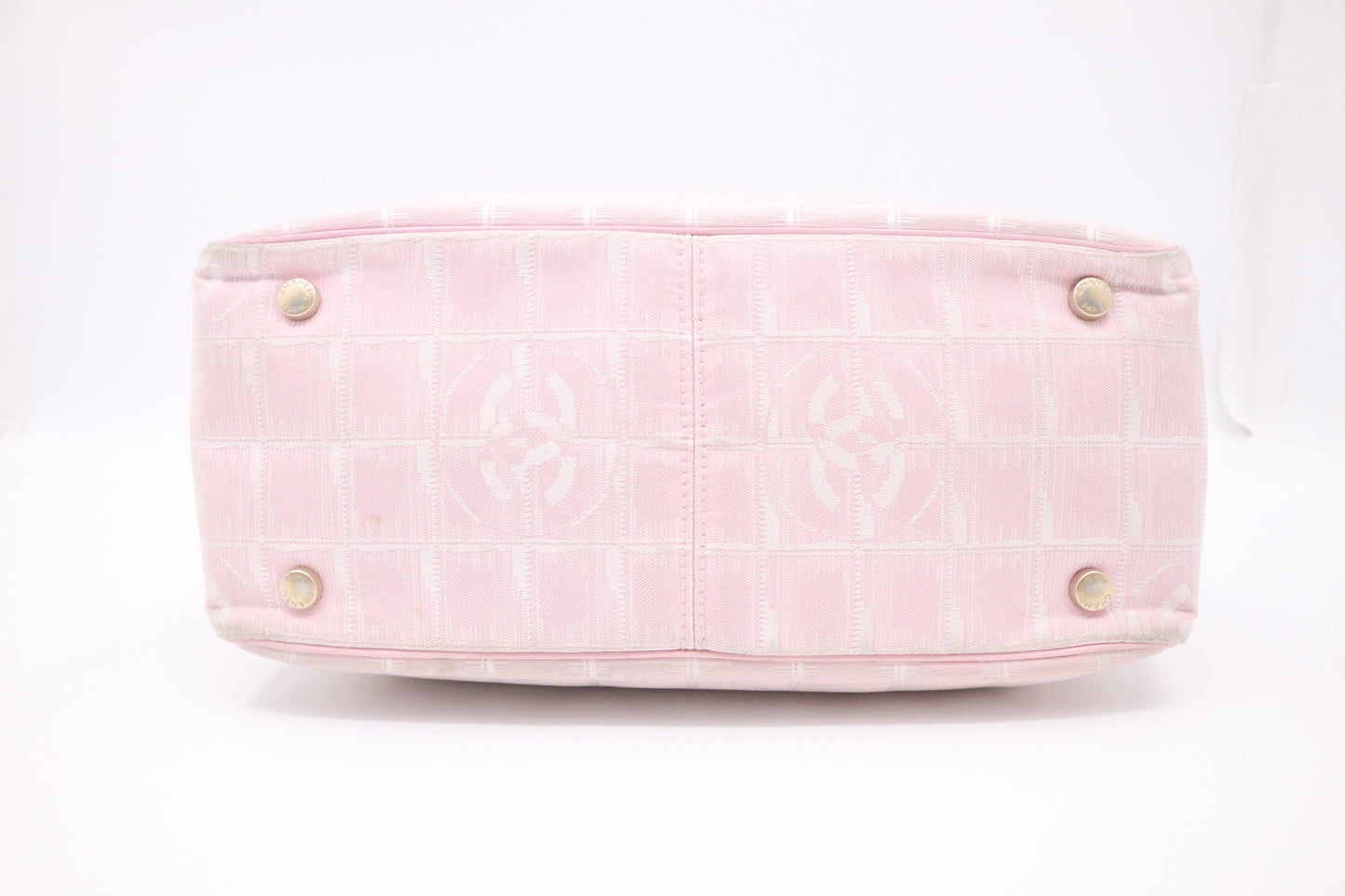 Chanel New Line Pink Small Canvas Travel Bag
