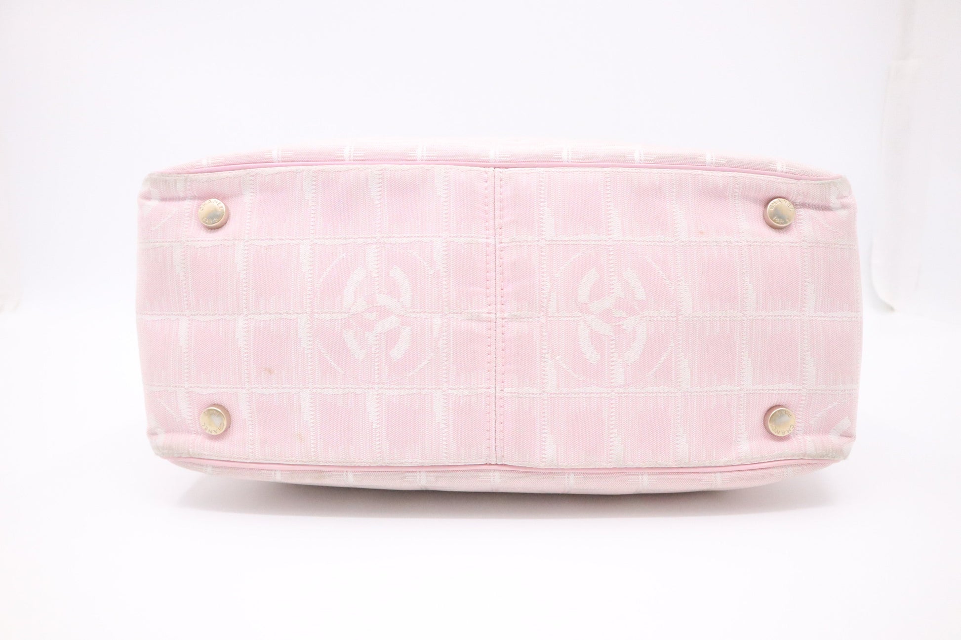 Chanel New Line Pink Small Canvas Travel Bag