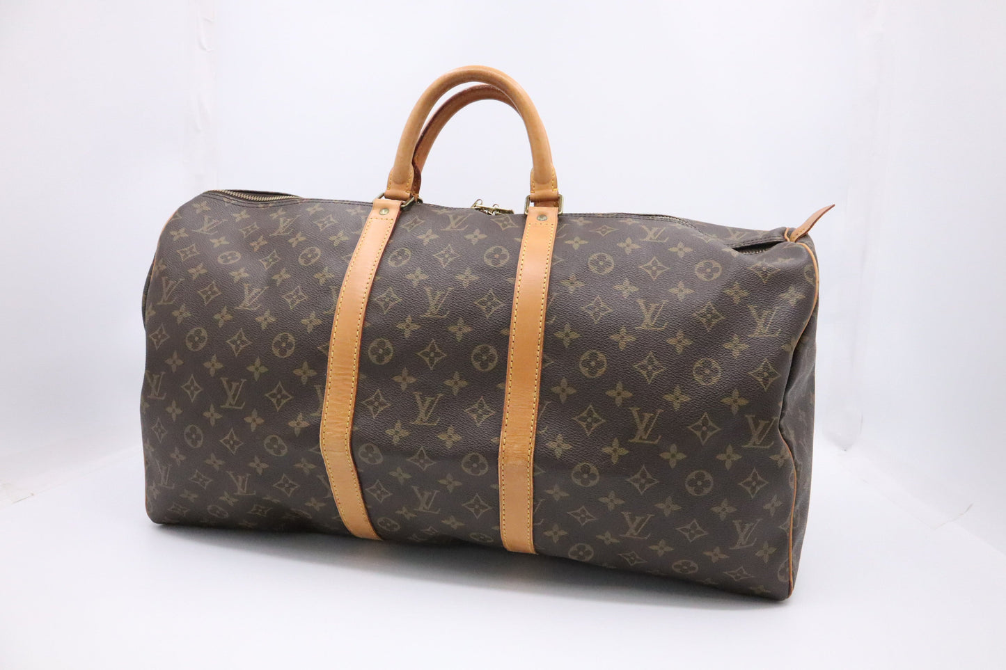 Louis Vuitton Keepall 55 Monogram Canvas Travel Bag Canvas 1