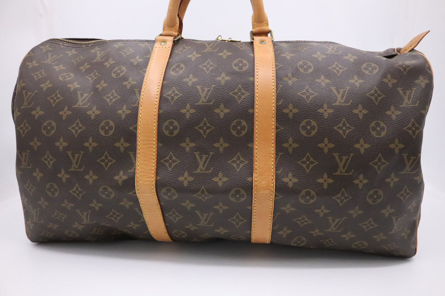 Louis Vuitton Keepall 55 Monogram Canvas Travel Bag Canvas 1