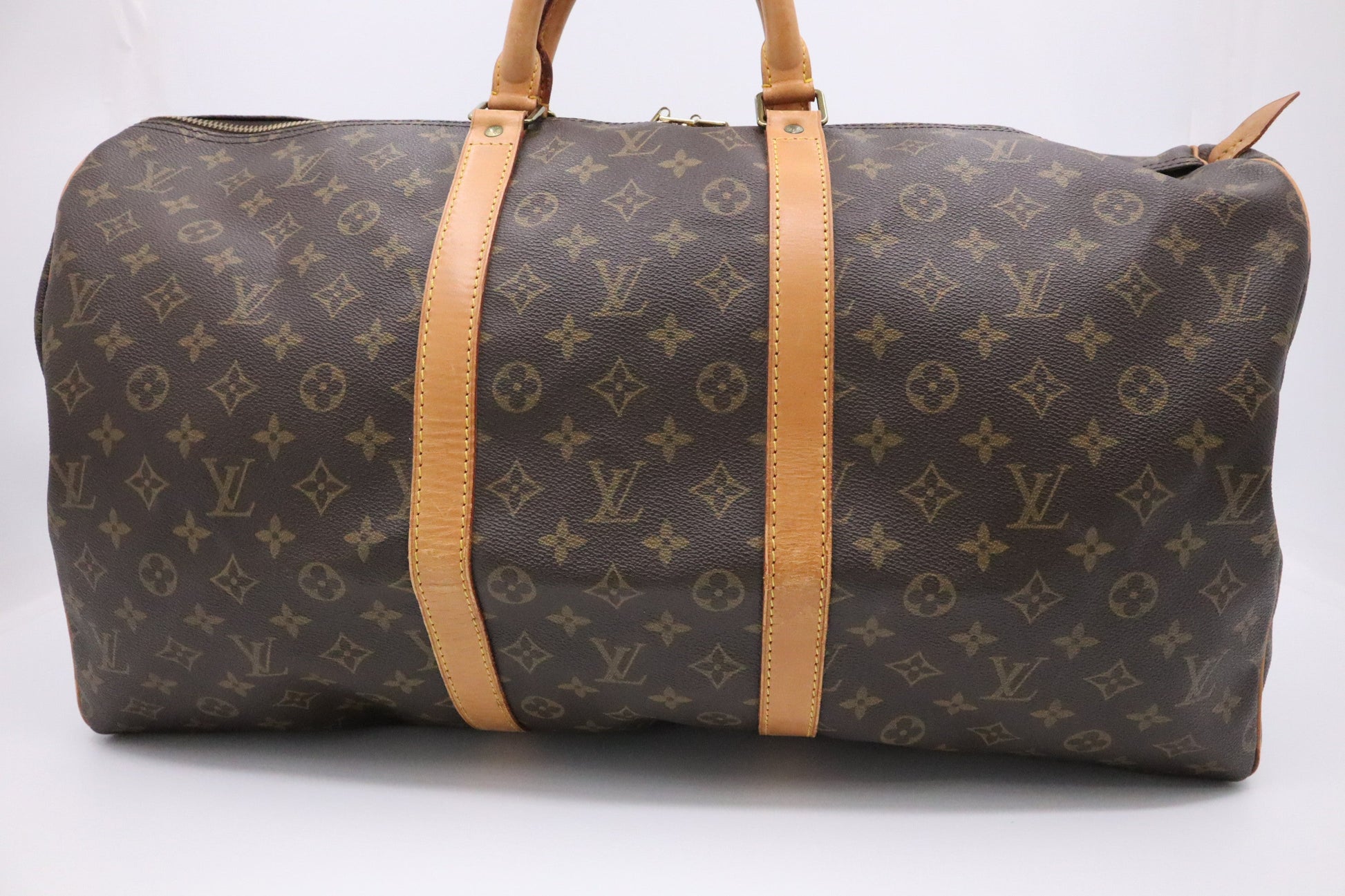 Louis Vuitton Keepall 55 Monogram Canvas Travel Bag Canvas 1