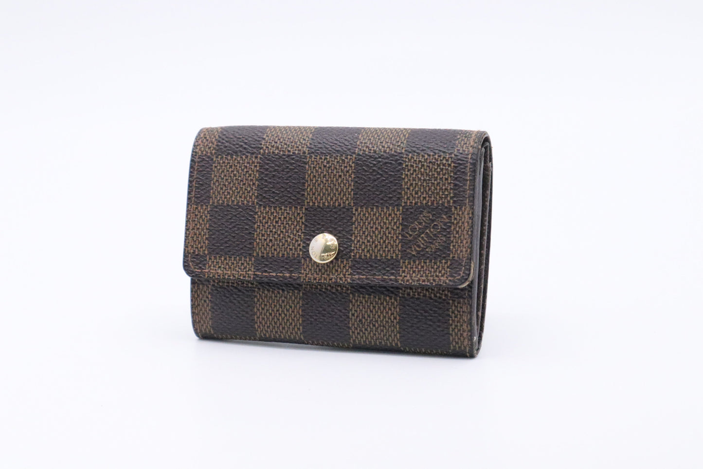 Louis Vuitton Coin Ebene Damier Canvas Handbag