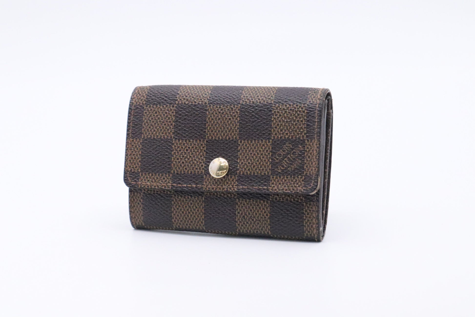 Louis Vuitton Coin Ebene Damier Canvas Handbag