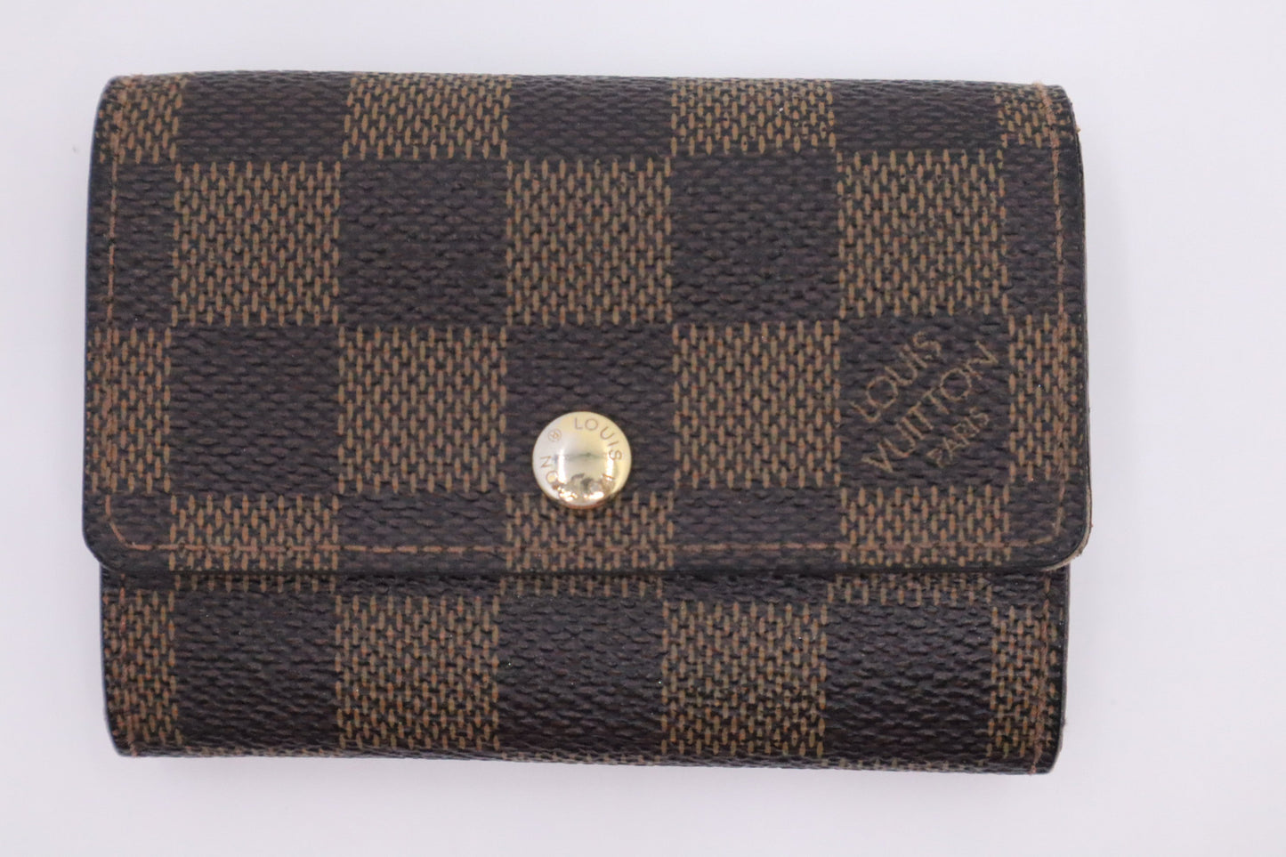 Louis Vuitton Coin Ebene Damier Canvas Handbag