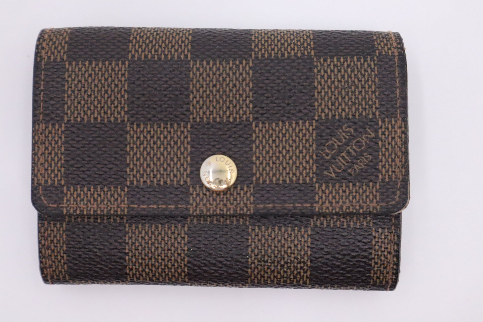 Louis Vuitton Coin Ebene Damier Canvas Handbag