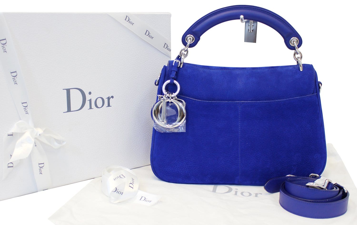 Dior Christian Dune Shoulder Handbag Leather Suede Shoulder Bag