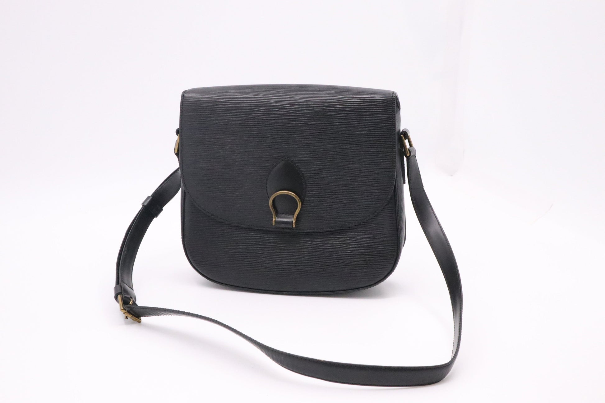 Louis Vuitton Saint Cloud Black Leather Epi Handbag