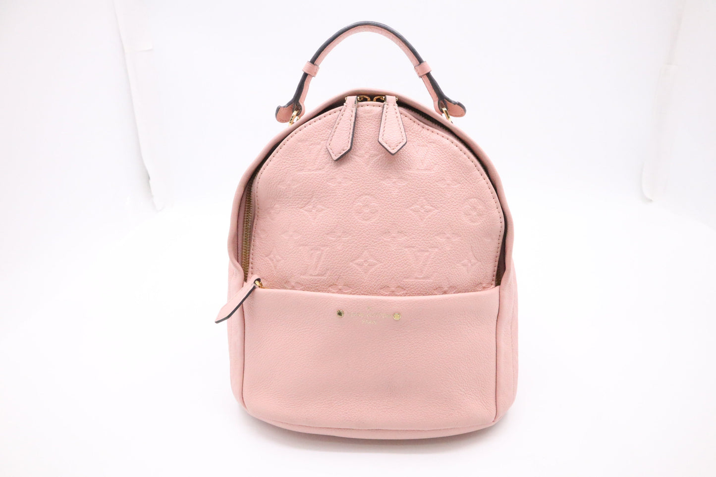 Louis Vuitton Sorbonne Backpack Pink Leather Empreinte