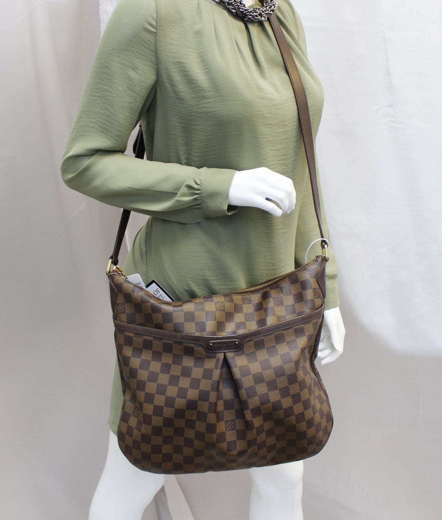 Louis Vuitton Bloomsbury Gm Damier Ebene Shoulder Handbag Shoulder Bag