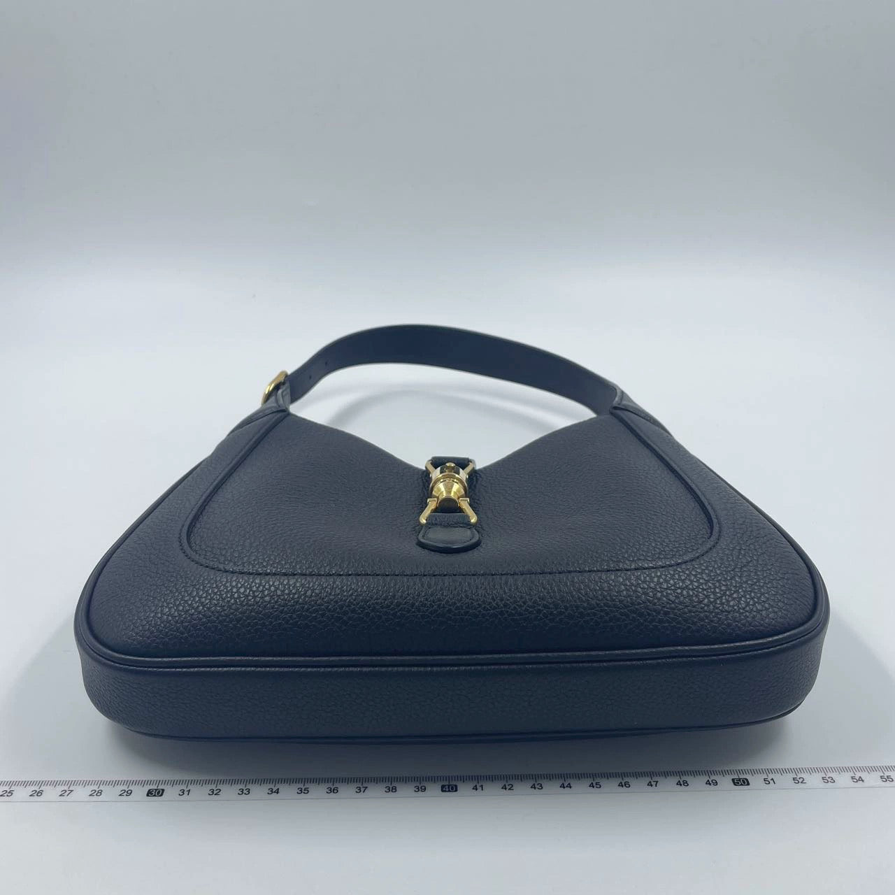 Gucci Jackie Pebbled Leather Black Small Handbag