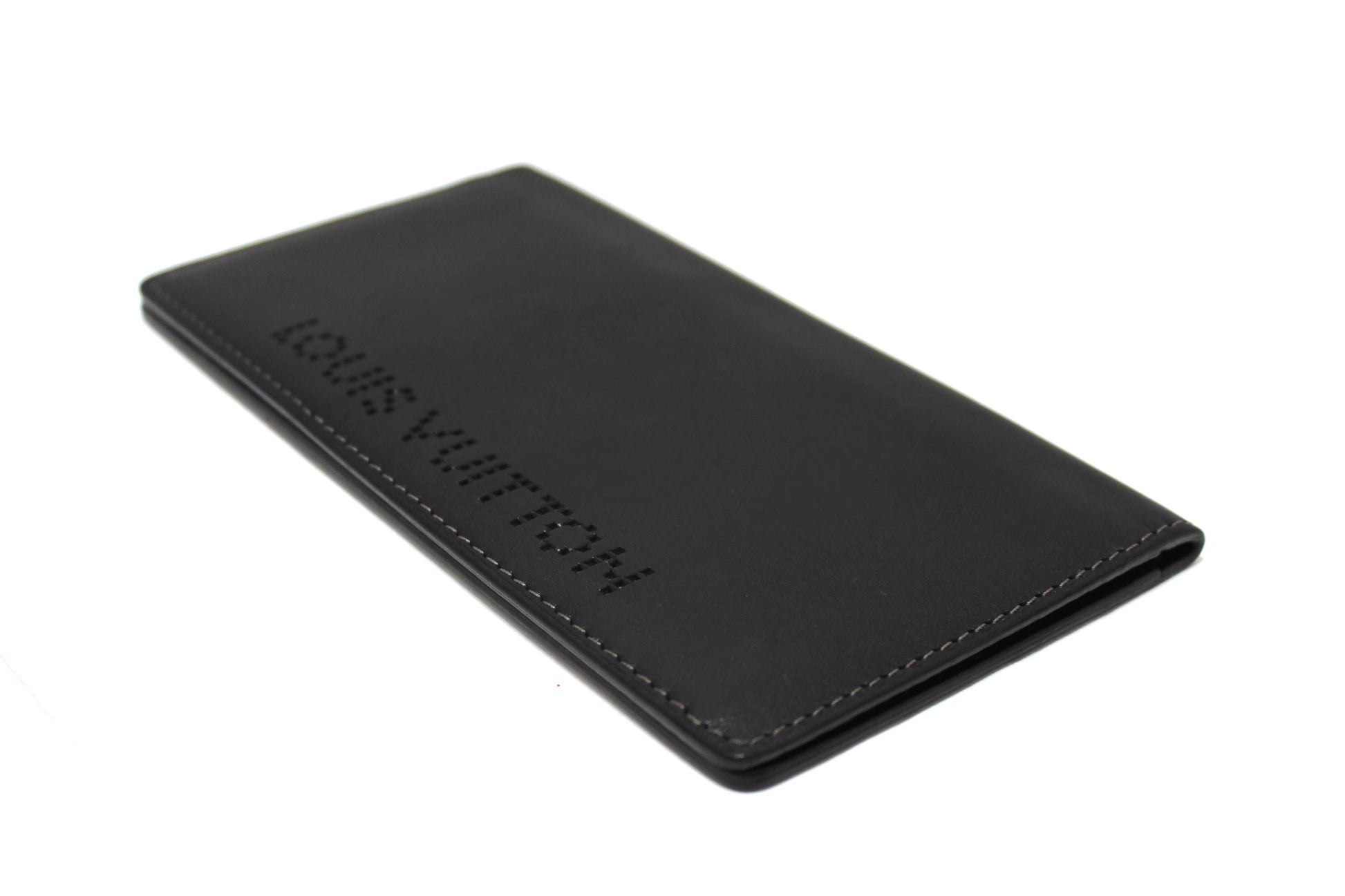 Louis Vuitton Black Leather Chicago Long Wallet