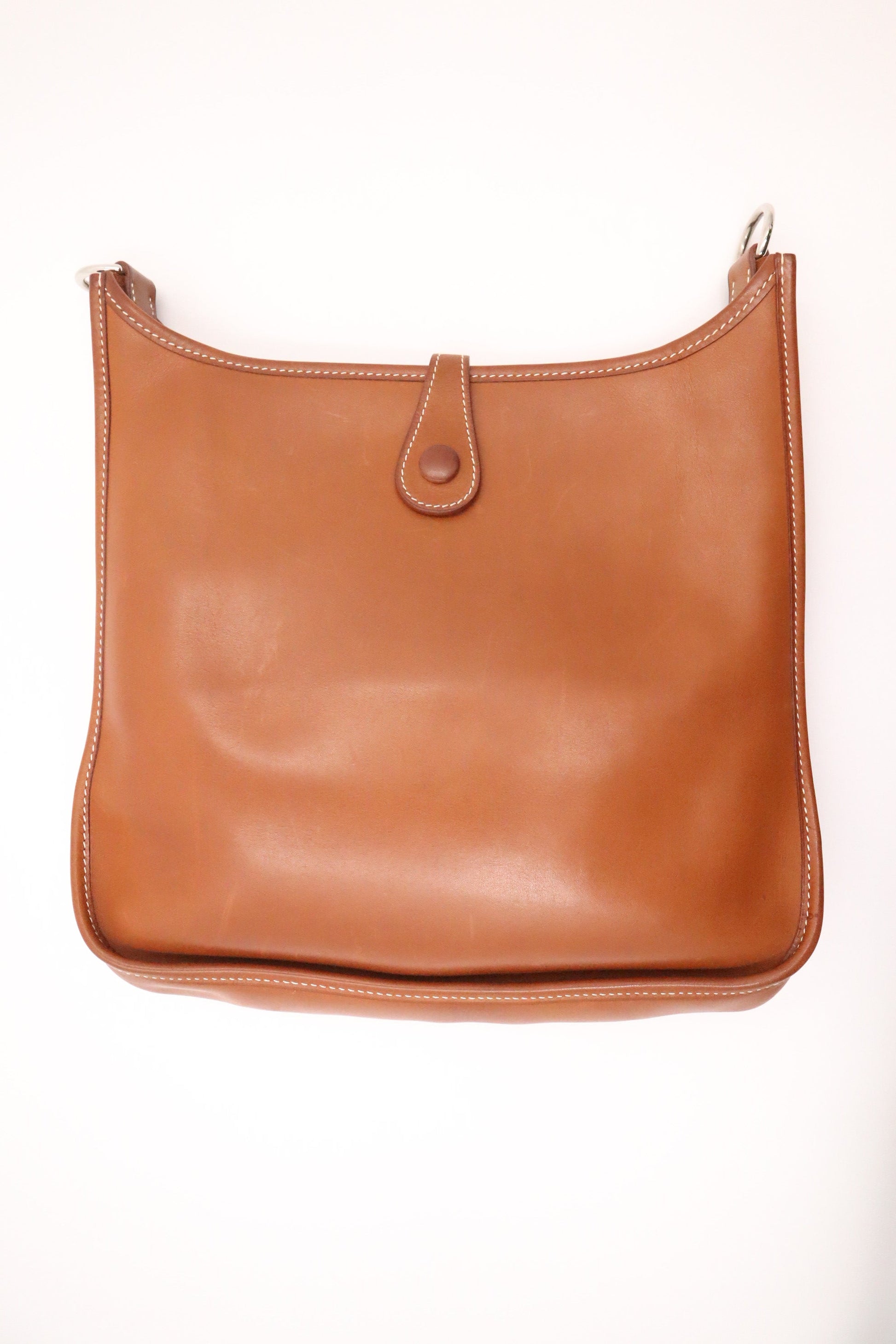 Hermes Evelyne Pm In Handbag Leather Brown Travel Bag